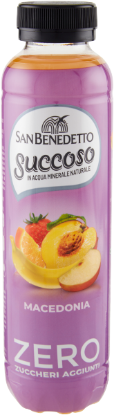 San Benedetto Succoso Zero Macedonië Fruitdrank 40 CL - Verfrissend en Suikervrij
