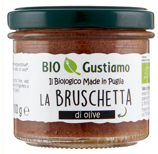 Bio Gustimo Bruschetta van zwarte olijven [100g] - ITALIA A CASA