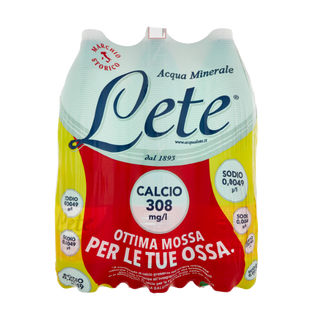 Lete bruiswater 6x1,5L Italiaans mineraalwater met koolzuur