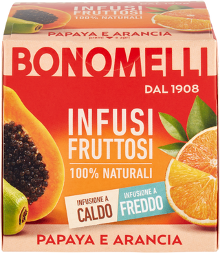 Bonomelli Fruitige Infusie Papaja & Sinaasappel - 12 Zakjes