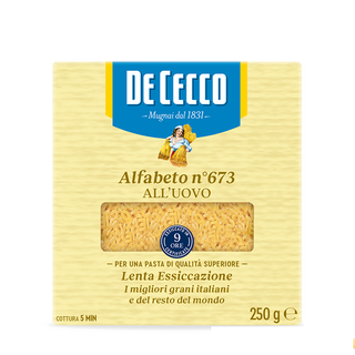 De Cecco Alfabeto N°673 met eieren [250gr] - ITALIA A CASA